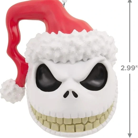 Hallmark Disney The Nightmare Before Christmas Jack Skellington Head Ornament - Picture 3 of 4